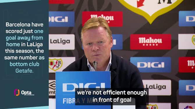 Preview image for Koeman defiant as Barcelona lose to Rayo Vallecano