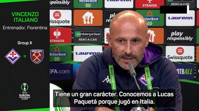 Preview image for El entrenador de la Fiorentina, alerta sobre Rice y Paquetá