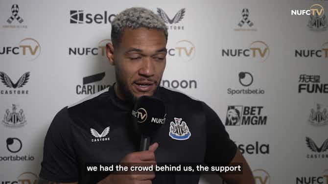 Preview image for Joelinton: 'Newcastle full of confidence after Man City win'