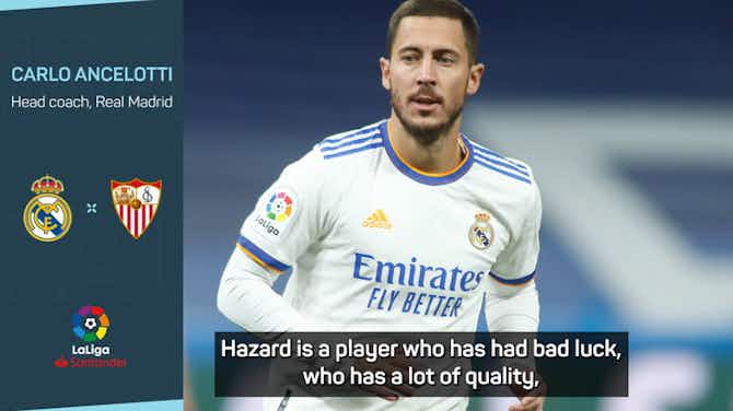Preview image for Eden Hazard 'doing everything he can' with Real despite bad luck
