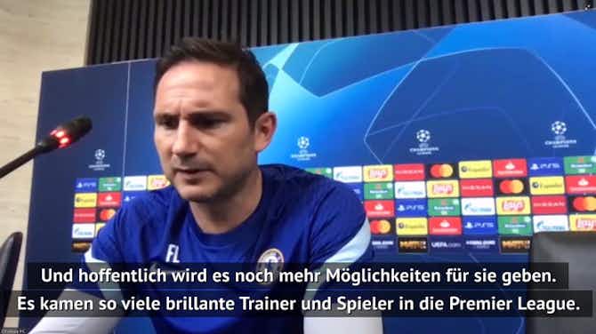 Vorschaubild für Lampard hält Plädoyer auf englische Trainer