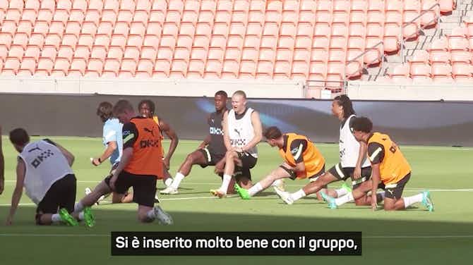 Anteprima immagine per Guardiola: "Haaland farà gol solo se lo aiuteremo"