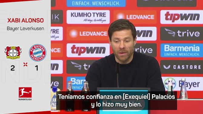 Imagen de vista previa para Xabi Alonso: "Tenemos mucha confianza en Exequiel Palacios"