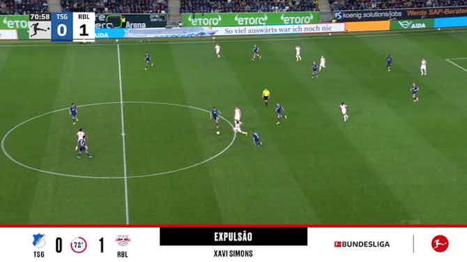 Image d'aperçu pour Hoffenheim - RB Leipzig 0 - 1 | EXPULSÃO - Xavi Simons