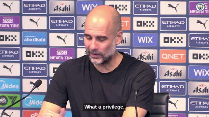 Preview image for Guardiola cherishes Manchester City's "privilege"