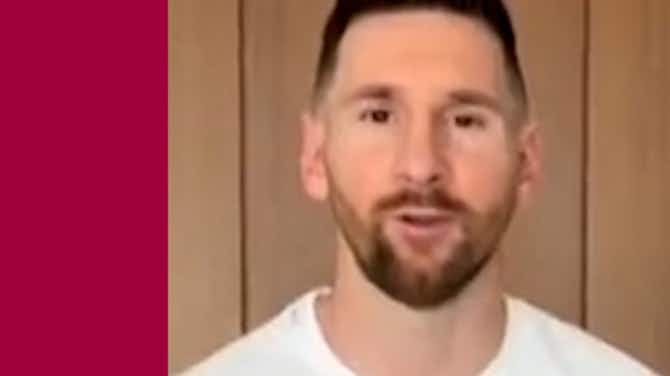Preview image for Messi sends a message to Busquets on his farewell event