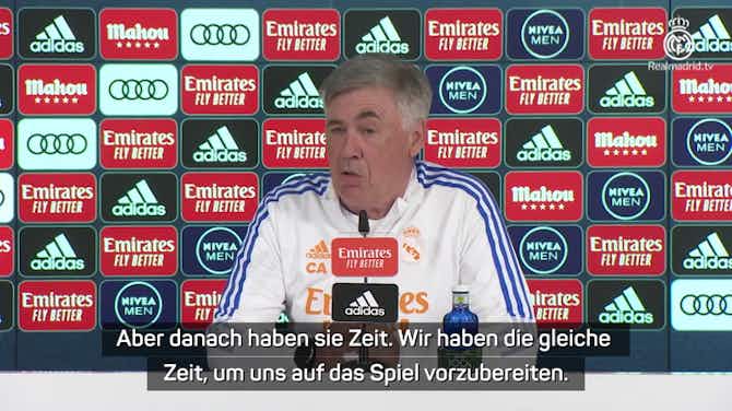 Vorschaubild für Ancelotti: "Liverpool hat es schwieriger als wir"
