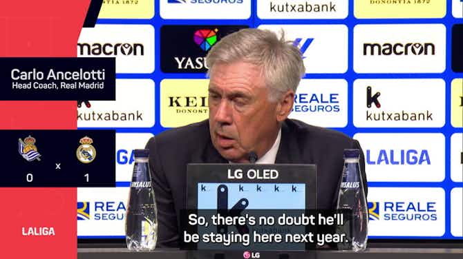 Image d'aperçu pour Ancelotti delighted by Guler and attitude in win at Real Sociedad