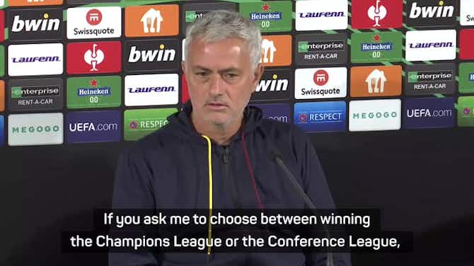 Preview image for Mourinho committed to winning new Conference League with Roma