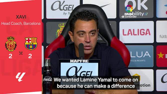 Preview image for Xavi eager to avoid Yamal burnout after key role in Mallorca draw