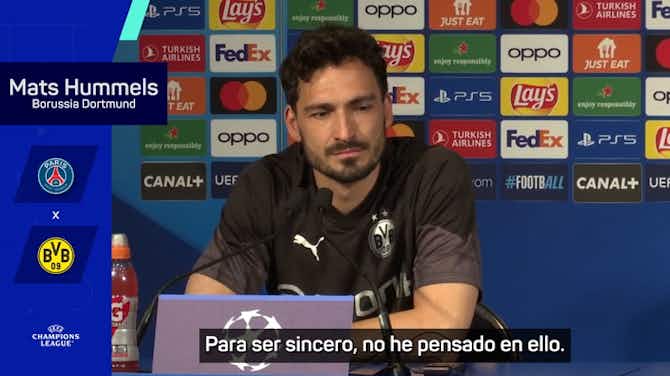 Vorschaubild für Hummels: "¿Real Madrid, favorito? Nosotros nos centramos en llegar a la final"