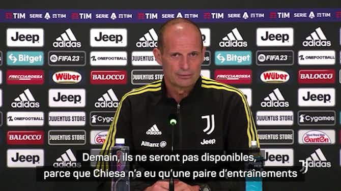 Image d'aperçu pour Juventus - Allegri calme les journalistes sur un retour de Pogba