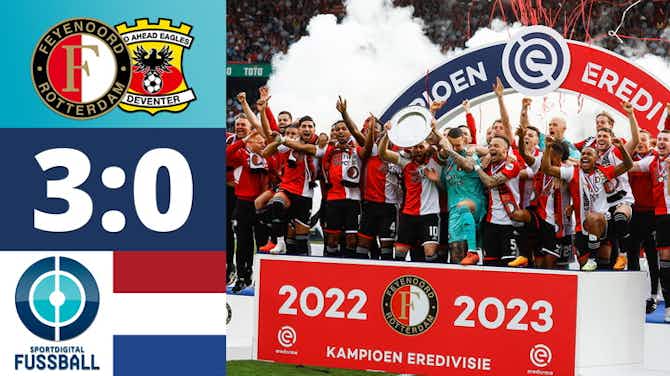 Vorschaubild für Feyenoord ist Meister! Paixao lässt Rotterdam jubeln | Feyenoord Rotterdam - Go Ahead Eagles