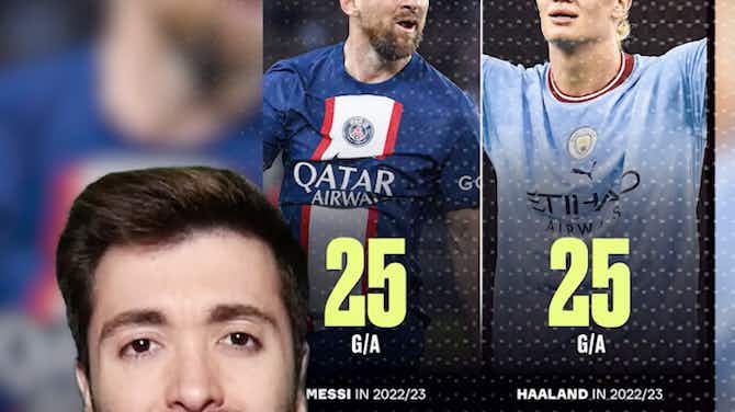 Imagen de vista previa para Messi y Haaland, de poder a poder