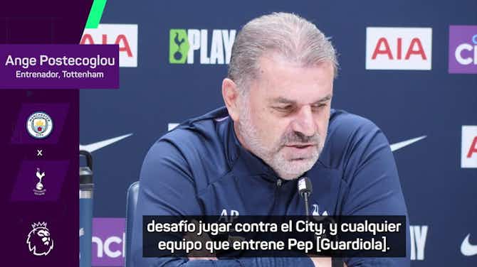 Imagen de vista previa para Postecoglou: "Siempre será un desafío enfrentar a un equipo dirigido por Guardiola"