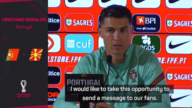 Preview image for Ronaldo thanks Portuguese fans for 'unconditional support'