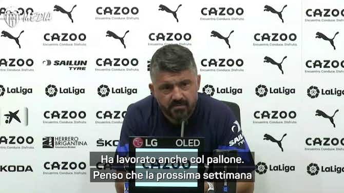 Anteprima immagine per Gattuso ottimista: "Cavani presto sarà pronto"