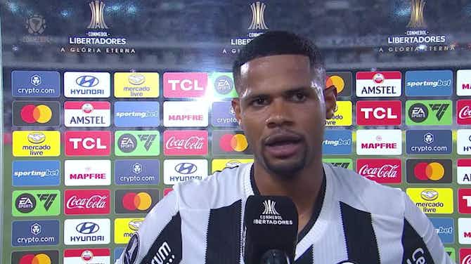 Vorschaubild für "Resposta da nossa força", Júnior Santos comemora gol e vitória do Botafogo na CONMEBOL Libertadores