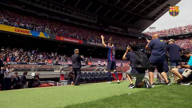 Anteprima immagine per Lewandowski, la presentazione al Camp Nou