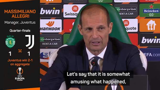 Preview image for Allegri amused after Juventus win