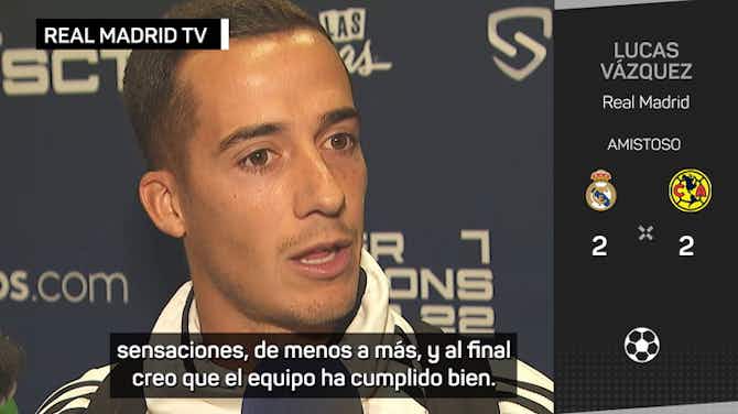 Imagen de vista previa para Lucas Vázquez: "Muy contento de jugar de lateral"