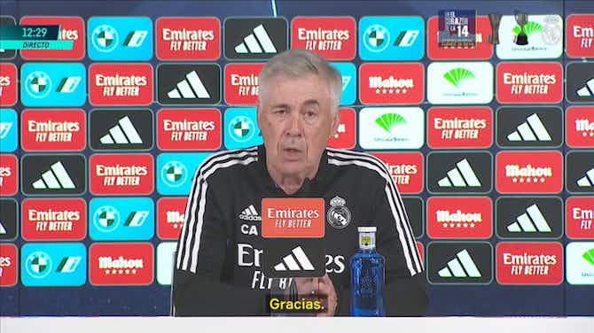 Imagen de vista previa para Ancelotti dice que su relación con el Real Madrid sigue en 'luna de miel'