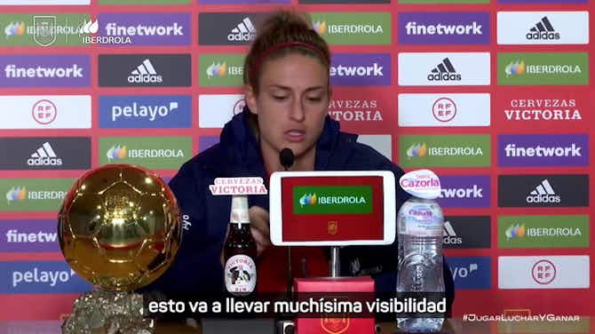 Imagen de vista previa para Alexia Putellas: "Este Balón de Oro va a ser una antes y un después para el fútbol español"
