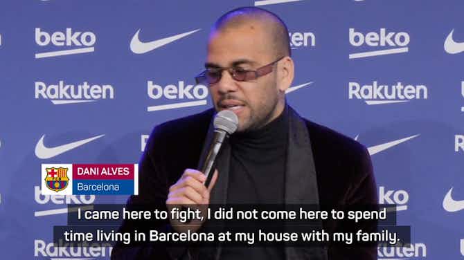 Preview image for Dani Alves wants to 'earn the right' to be a Barcelona starter