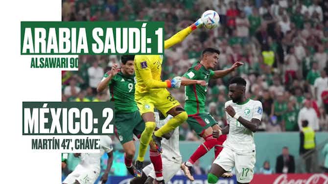 Imagen de vista previa para México se queda a un gol de los octavos: Arabia Saudí 1-2 México