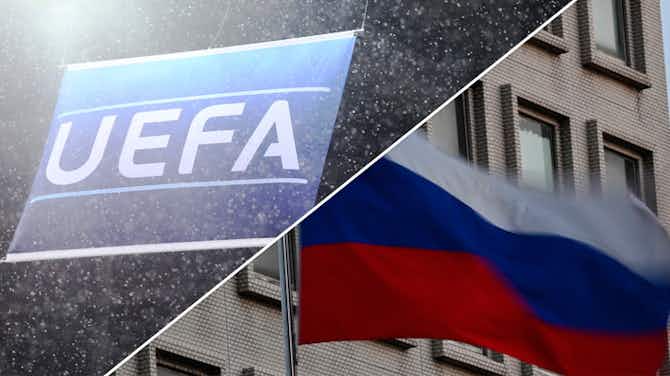 Vorschaubild für UEFA weitet Suspendierung aus: Europacup, Frauen-EM und EM-Vergaben ohne Russland