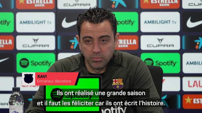 Vorschaubild für Barcelone - Xavi : "Gérone est une équipe de niveau Ligue des champions"