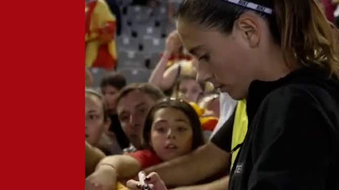 Imagen de vista previa para Aitana Bonmatí on Spain’s first home game since winning the World Cup