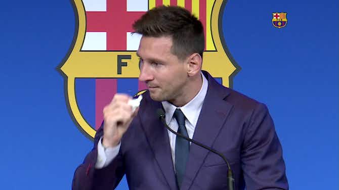 Image d'aperçu pour Barcelone - Messi : "Je ne voulais pas partir"