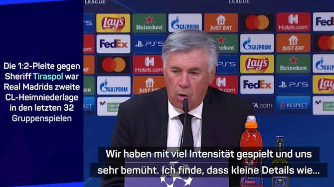 Vorschaubild für Ancelotti nach 1:2-Blamage: "Wir sind traurig"