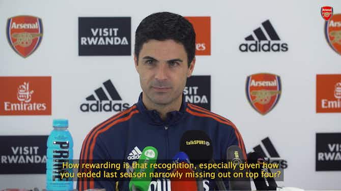 Preview image for Arteta on winning Manager of the Month award