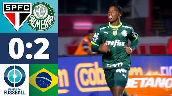 Vorschaubild für Endrick-Erlösung! Der Youngster trifft zur Entscheidung | FC Sao Paulo - Palmeiras