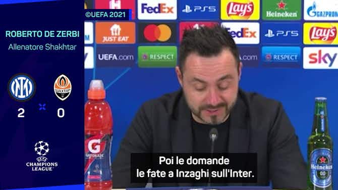Anteprima immagine per De Zerbi parla italiano: "L'Inter? Più consapevole. Serie A spaccata in due"