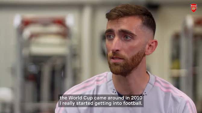 Vorschaubild für Matt Turner's first interview at Arsenal