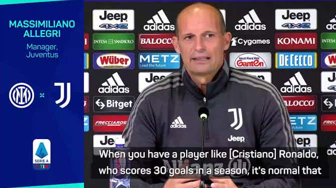 Preview image for 'It was normal that the team relied on Ronaldo' - Allegri