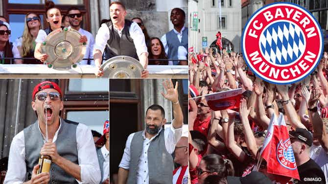 Vorschaubild für "Absolut irres Gefühl": Bayern feiern Meister-"Double" am Marienplatz