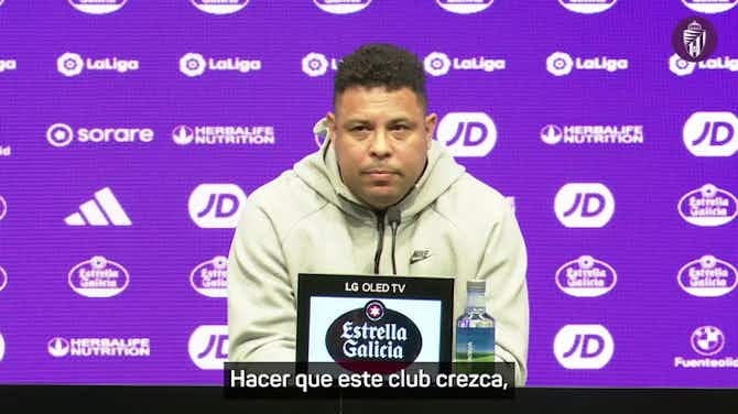 Imagen de vista previa para Ronaldo descarta la venta del Valladolid y confirma la continuidad de Pezzolano