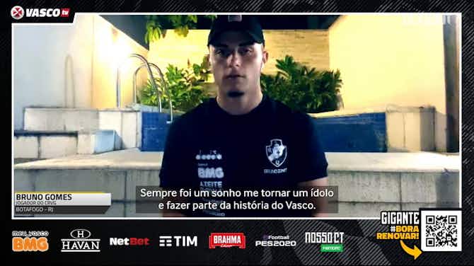 Imagem de visualização para Bruno Gomes fala sobre renovação de contrato e identificação com o Vasco