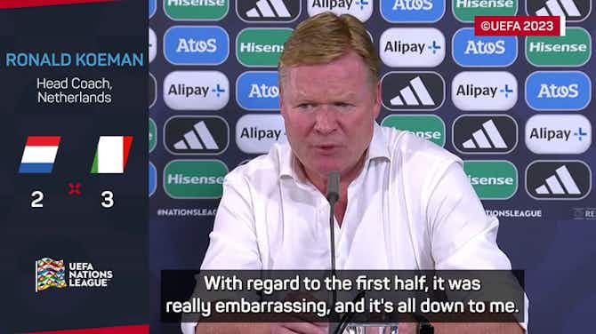 Preview image for Koeman slams 'embarrassing' Netherlands after Italy defeat