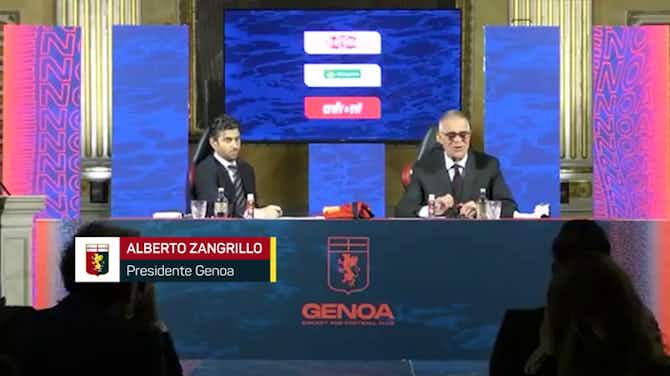 Anteprima immagine per Genoa, Zangrillo: "Milito uno di noi, lo sento spesso..."