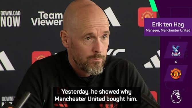 Preview image for Sancho 'represents a high value' for Man United - Ten Hag