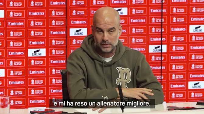 Anteprima immagine per Man City, Guardiola: "Arteta mi ha reso un allenatore migliore"