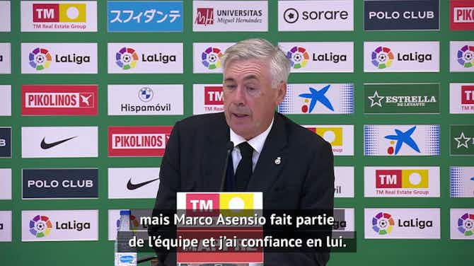 Image d'aperçu pour Real Madrid - Ancelotti : "Nous discuterons avec Asensio après le Mondial"