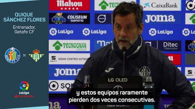 Imagen de vista previa para Quique Sánchez Flores: "Tenemos arrebatos del equipo que fuimos la temporada pasada"