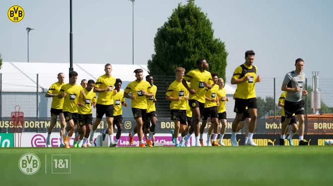 Preview image for Dortmund players train under their new coach Edin Terzić