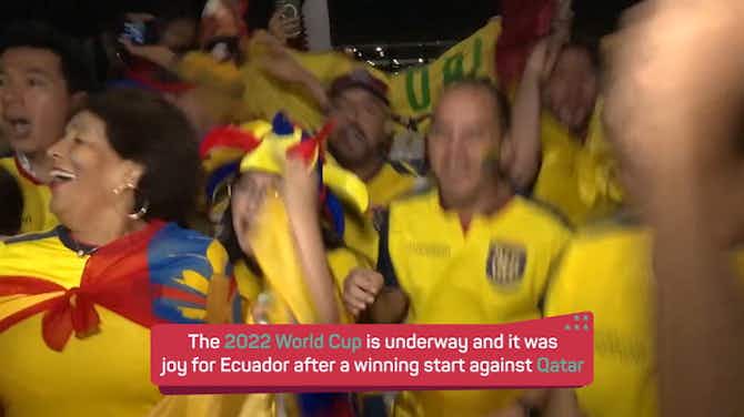 Pratinjau gambar untuk Ecuadorian delight at winning World Cup start in Qatar